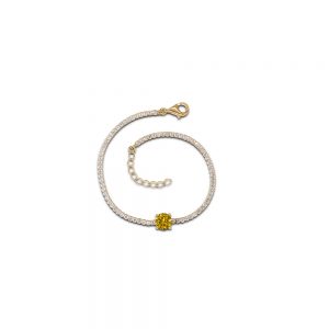 Waterway bracelet with sapphire in the middle